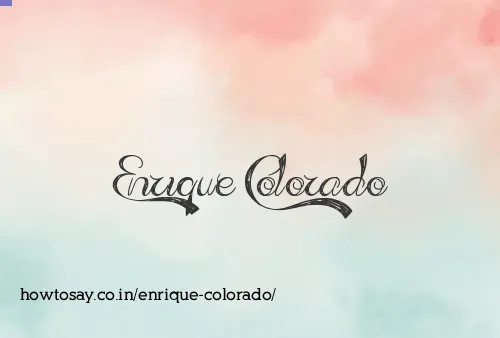 Enrique Colorado