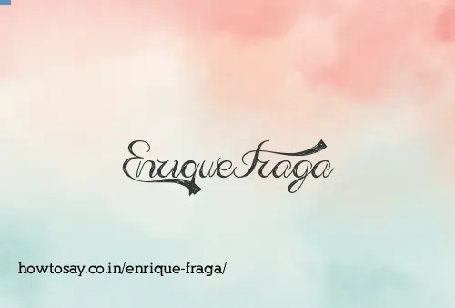 Enrique Fraga