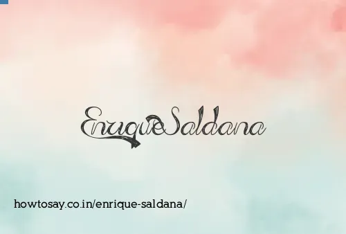 Enrique Saldana