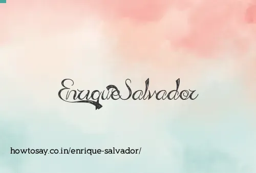 Enrique Salvador