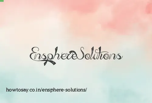 Ensphere Solutions