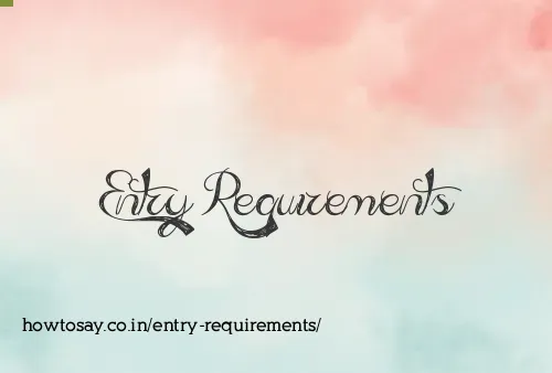 Entry Requirements