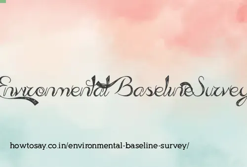 Environmental Baseline Survey