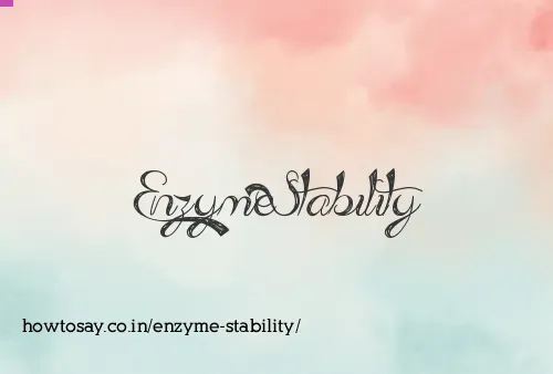 Enzyme Stability