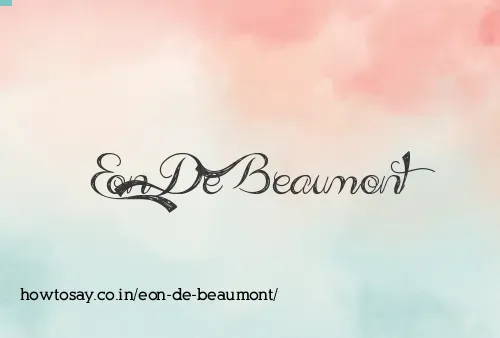 Eon De Beaumont