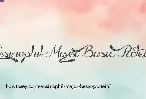 Eosinophil Major Basic Protein