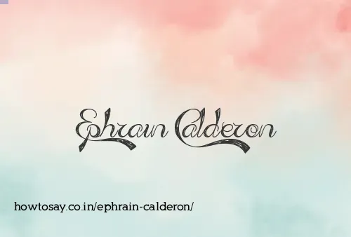 Ephrain Calderon