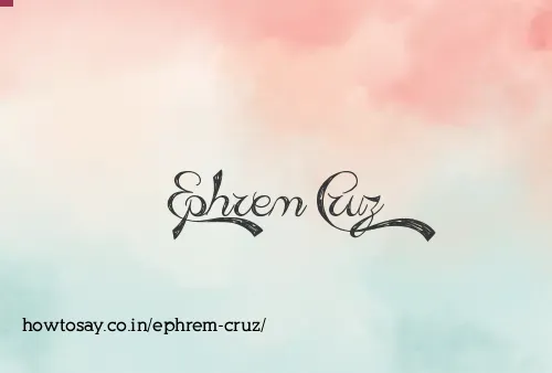 Ephrem Cruz