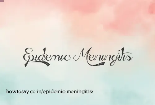 Epidemic Meningitis