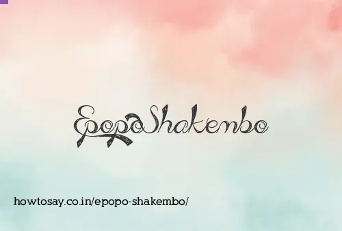 Epopo Shakembo