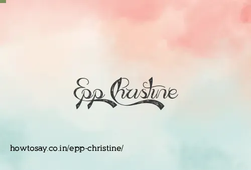 Epp Christine