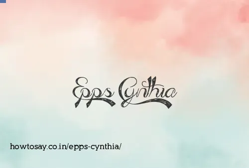 Epps Cynthia