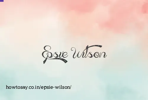 Epsie Wilson