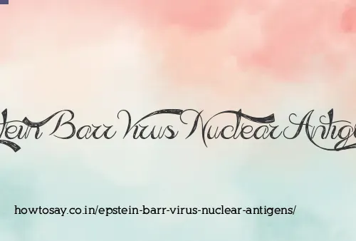 Epstein Barr Virus Nuclear Antigens