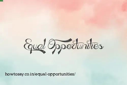 Equal Opportunities
