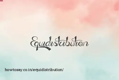Equidistribution