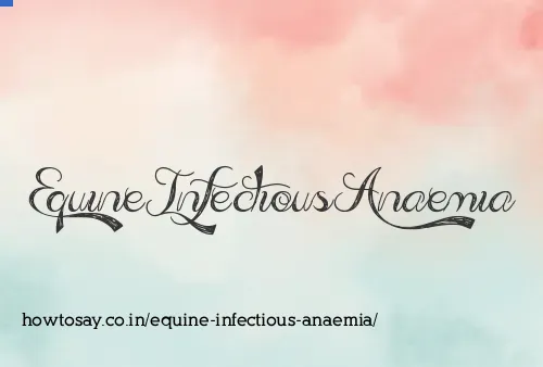 Equine Infectious Anaemia