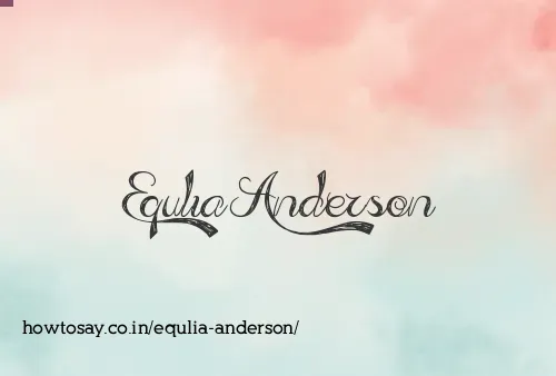Equlia Anderson