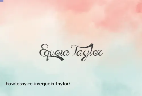 Equoia Taylor