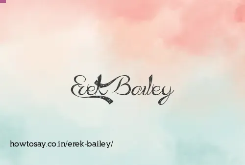 Erek Bailey