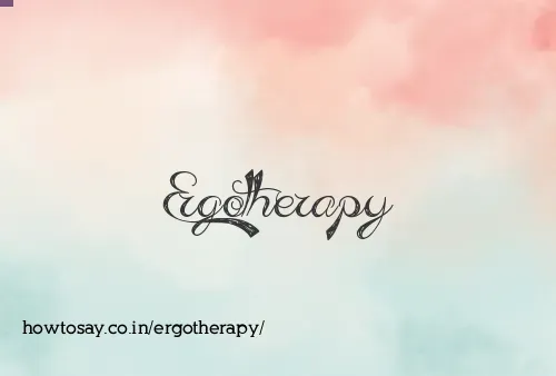 Ergotherapy