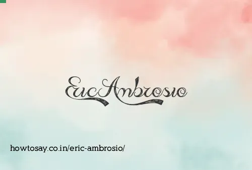 Eric Ambrosio