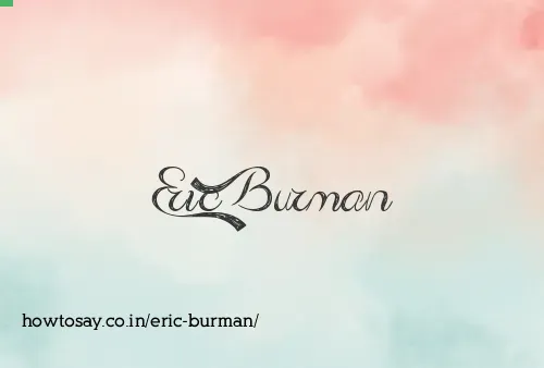 Eric Burman