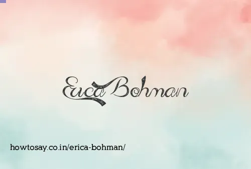 Erica Bohman