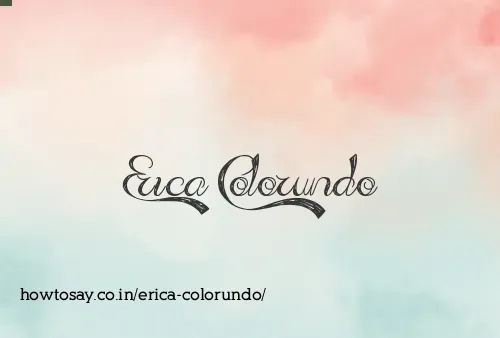 Erica Colorundo