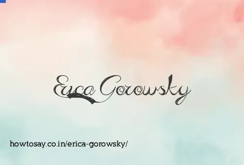 Erica Gorowsky