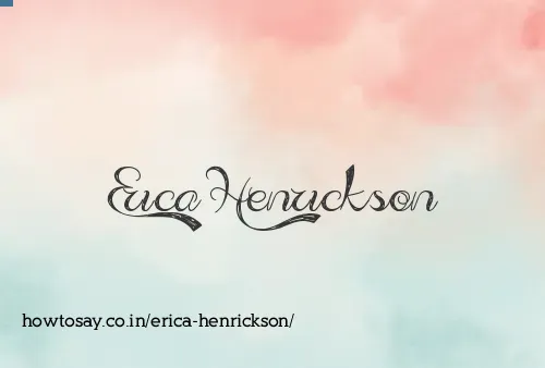 Erica Henrickson
