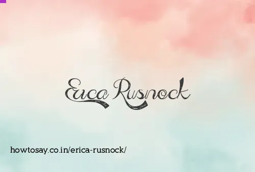 Erica Rusnock