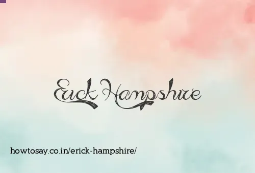 Erick Hampshire