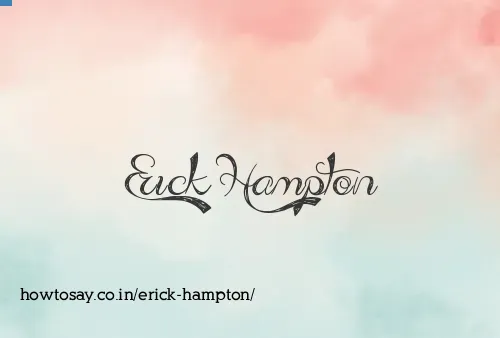 Erick Hampton