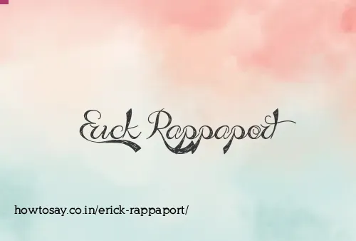 Erick Rappaport