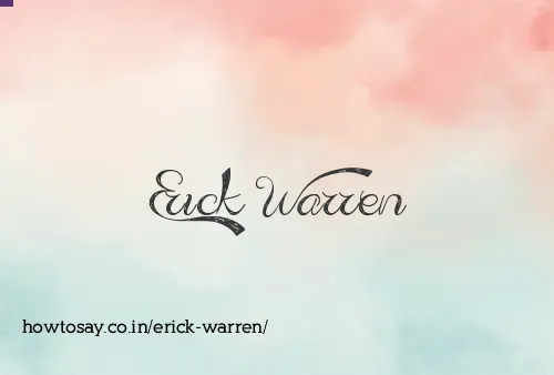 Erick Warren