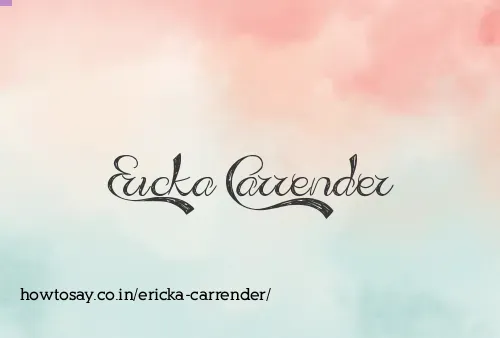 Ericka Carrender