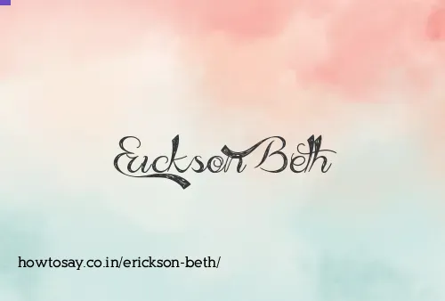 Erickson Beth