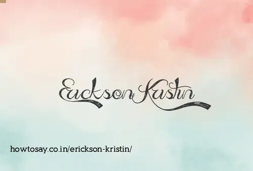Erickson Kristin