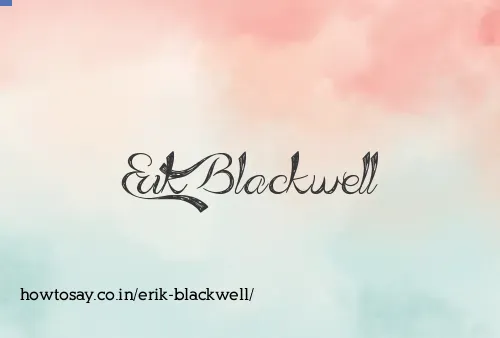 Erik Blackwell