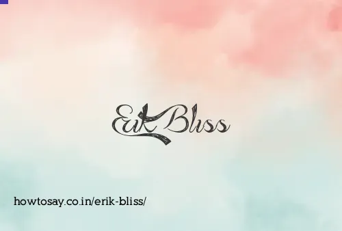Erik Bliss