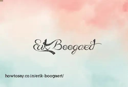 Erik Boogaert