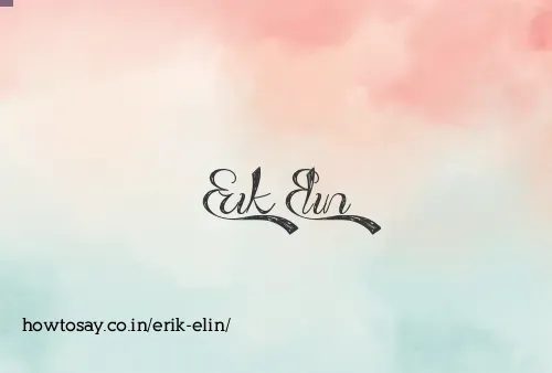 Erik Elin