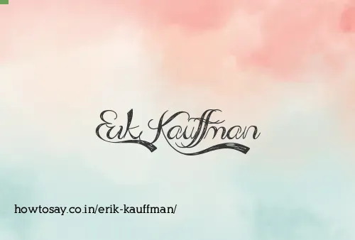 Erik Kauffman