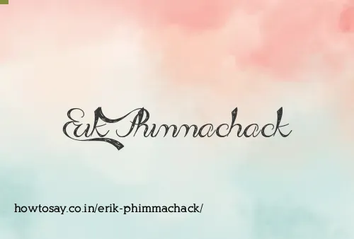 Erik Phimmachack