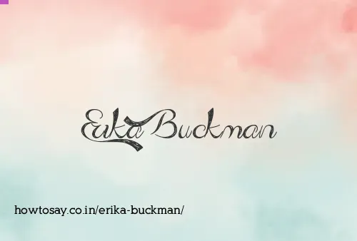Erika Buckman
