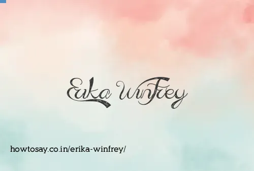 Erika Winfrey