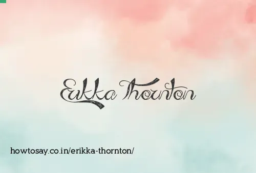 Erikka Thornton