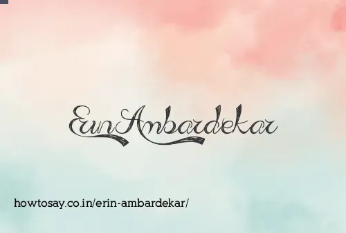 Erin Ambardekar