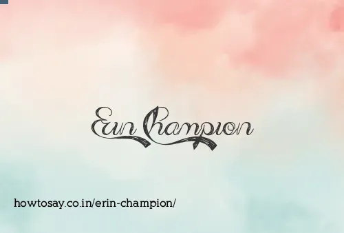 Erin Champion